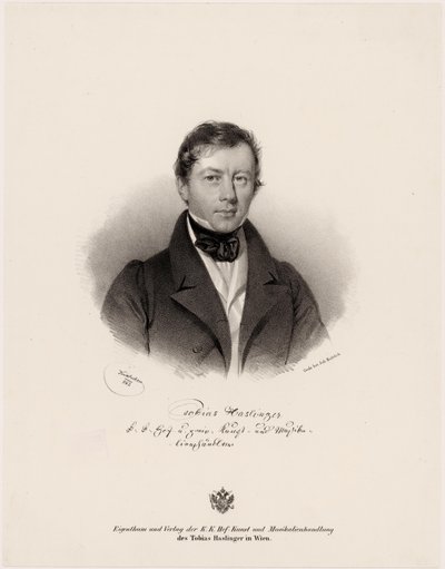 Persona representada: Tobias Haslinger de Josef Nikolaus Kriehuber